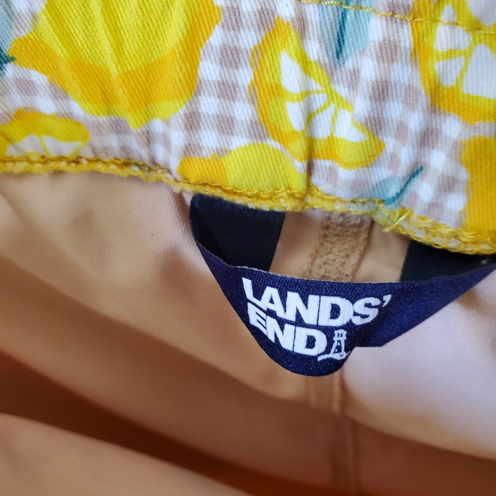 Land's End Lemon Yellow Skort Sz 10 - Picture 5 of 8